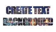 Photoshop Tutorial - How to Create Text with Background