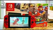 Super Mario Odyssey Switch Bundle Unboxing! Mario Odyssey JoyCon Unboxing + Review!