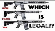 AR-15 Rifle vs Pistol vs SBR