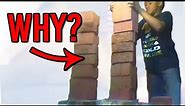 Why Were They Stacking BRICKS On The Table? (REVEALED!)