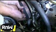 How to Remove and Replace the Timing belt and Water Pump - Mitsubishi 2.4L SOHC Engine PART 3