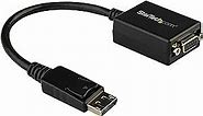 StarTech.com DisplayPort to VGA Adapter - Active DP to VGA Converter - 1080p Video - DisplayPort Certified - DP/DP++ Source to VGA Monitor Cable Adapter Dongle - Latching DP Connector (DP2VGA2)
