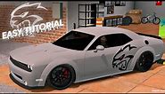 Dodge Hellcat Logo Design Tutorial | Car Parking Multiplayer