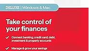 Quicken Classic Deluxe, Personal Finance Software - Take control of your finances - 1 Year Subscription (Windows/Mac) [Key Card]