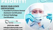 12 Week Entry Level Dental Assistant Training Program - Dental Assistant Training & Certification