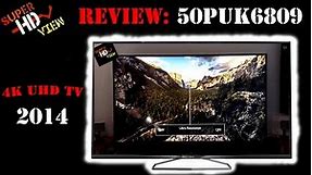 Review: Philips 50PUK6809/12 UHD / 4K LED Slim Smart Ultra HD TV Hands on [Super HD View]