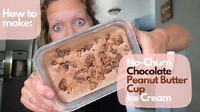 How to make Chocolate Peanut Butter Cup Ice Cream in a Jar