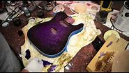 Purpleburst Tutorial on a Custom Tele Guitar Luthier How To