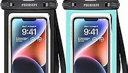 Universal Waterproof Phone Pouch - Waterproof Case for iPhone 14 13 12 11 Pro Max XS Plus Samsung Galaxy Cellphone Up to 7.0"， IPX8 Waterproof Cellphone Dry Bag Beach Vacation Essentials-2 Pack