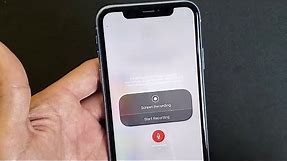 iPhone XR: How to Enable/Use Screen Recorder w/ Microphone (Examples)