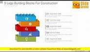 5 Lego Building Blocks For Construction Ppt Powerpoint Presentation Themes