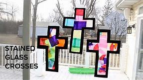 Stained Glass Cross Craft (Tutorial by Victory of the Lamb)