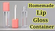 How to make lip gloss container with brush at Home || DIY Homemade Lip gloss Container at Home ||