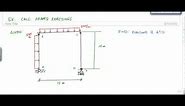 Calculating Reactions of a Frame - Structural Analysis