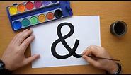 How to draw 'and' sign & (Ampersand)