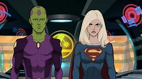 Exclusive clip from DC's Legion of Super-Heroes featuring Supergirl and Brainiac 5