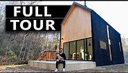 900sqft MODERN SCANDINAVIAN SMALL HOUSE! DEN Prefab Home (Full Tour)