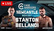 Cage Warriors 164: Stanton vs. Bellandi | LIVE STREAM | MMA Fight Companion | Newcastle, England