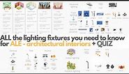 ALL the lighting fixtures you need to know for ALE - Architectural Interiors + Quiz!