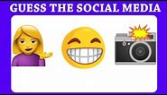 Guess The Social Media By The Emojis Challenge | Brain Puzzle