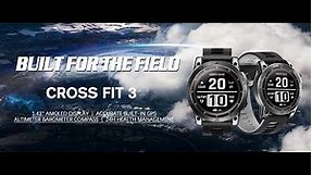 NORTH EDGE 2023 GPS Smart Watch HD AMOLED Display 50M ATM Altimeter Barometer Compass CROSS FIT3