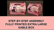 STEP-BY-STEP ASSEMBLY: FULLY PRINTABLE EXTRA LARGE GABLE BOXES
