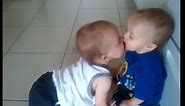 Baby kissing each others compliance