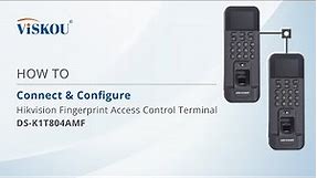 HOW TO : Connect & Configure IN-OUT reader for Hikvision Fingerprint Access Terminal DS-K1T804AMF!