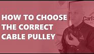 How to Choose the Correct Cable Pulley #wirerope #pulleys