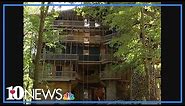 WBIR Vault: Take a tour of the 100-foot tall treehouse in Crossville, Tennessee