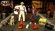 NECA Back To The Future Accessory Set Einstein Plutonium Marty McFly Doc Brown Action Figure Review