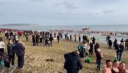 Visit Shanklin - The Boxing Day swim at Small Hope beach...