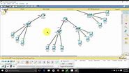 #1 How to make a Network Topology 3 Routers, 4 Switches , 12 Computers in Cisco