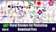 Floral Brushes For Photoshop Vol#9 Download Free By Adobe Box 2018