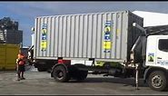 Side Loader Delivery of 20ft Shipping Container