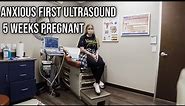 5 WEEKS PREGNANT ULTRASOUND 2021 | PREGNANT BABY #3 FIRST PREGNANCY ULTRASOUND