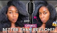 BETTER THAN REVLON!? The Amika Hair Blow Dryer Brush Review