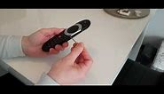 Sky Q - remote control, how to open.