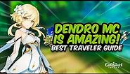 AMAZING DENDRO SUPPORT! Complete Dendro Traveler Guide - Best Build & Showcase | Genshin Impact