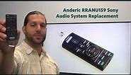 ANDERIC RRANU159 Sony Audio System Remote - www.RepalcementRemotes.com
