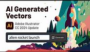 AI Generated Vectors! - Illustrator CC 2024 Update