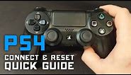How to Reset & Connect PS4 Controller to PC & PS4 🎮 Quick Guide
