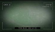 4k CCTV Camera video overlay | Smudges Grain Glitch | Snowman Digital