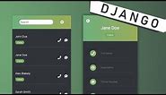 Django Contacts List App