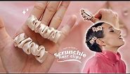 DIY - How To Make Scrunchie Hair Clips - Elegant and Trending | Easy Tutorial