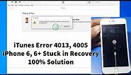 iPhone 6 Plus Stuck In Recovery Mode iTunes Error 4013, 4005