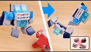 How to build mini LEGO micro transformer-combiner mech - Junior