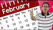 It's February | Calendar Song for Kids | Valentine's Day | Preschool Version | Jack Hartmann