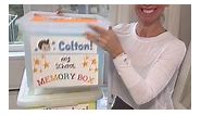 Memory boxes mom diy! How cute are these and so easy to keep everything organized!! | At Home With Shannon