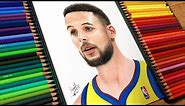 NBA player Stephen Curry from Golden State Warriors drawing.